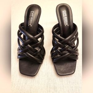 New Cape‎ Robbin  Mule Heeled Sandal Size 8.5 Summer Mob Wife Edgy Mature